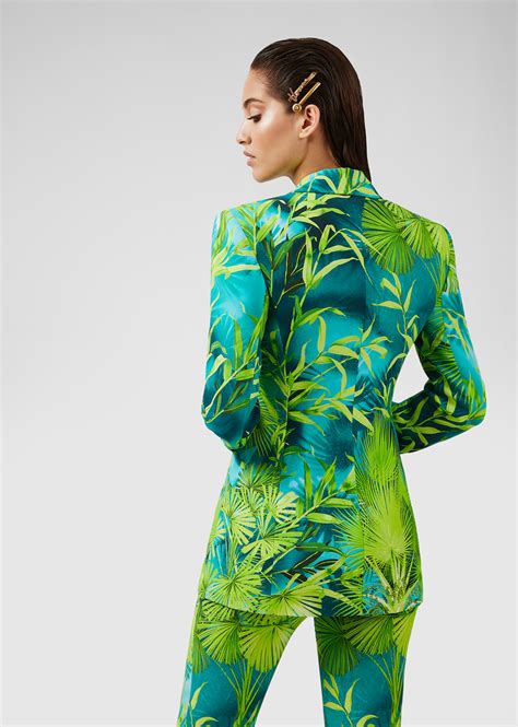 versace jungle print blazer|versace blazer.